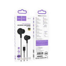 Wire earphones USB C Hoco M114 black