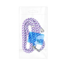 SWING (6mm) Phone lanyard, Phone pendant with adjustable length / cord length 165cm (max 82.5cm in the loop) / on the sh