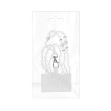 CRYSTAL DIAMOND telefono virvelė, telefono pakabukas / laido ilgis 74 cm (37 cm kilpoje) / ant kaklo - balta CRYSTAL DIAMOND telefono virvelė, telefono pakabukas / laido ilgis 74 cm (37 cm kilpoje) / ant kaklo - balta