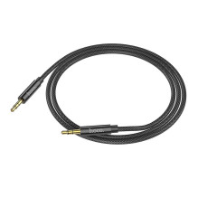 Kabelis AUX lizdas 3,5 mm į 3,5 mm lizdą Hoco 1 m UPA19 juodas Kabelis AUX lizdas 3,5 mm į 3,5 mm lizdą Hoco 1 m UPA19 juodas