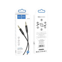 Kabelis AUX lizdas 3,5 mm į 3,5 mm lizdą Hoco 1 m UPA19 juodas Kabelis AUX lizdas 3,5 mm į 3,5 mm lizdą Hoco 1 m UPA19 juodas