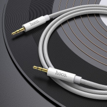 Cable AUX Jack 3,5 mm to Jack 3,5 mm Hoco 1 m UPA19 silver Cable AUX Jack 3,5 mm to Jack 3,5 mm Hoco 1 m UPA19 silver