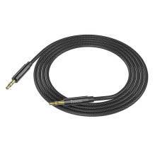 Kabelis AUX lizdas 3,5 mm - 3,5 mm Hoco 2 m UPA19 juodas
