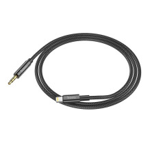 Kabelis AUX Jack 3,5 mm - Lightning Hoco UPA19, 1 m, juodas