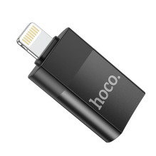 Adapteris OTG USB A į Lightning Hoco UA17, juodas