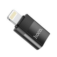 Adapter USB C to Lightning Hoco UA17 black
