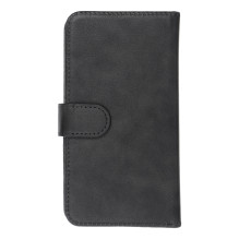 Flip case for iPhone 12 / 13 / Samsung S6 / A5 2016 / Xcover 4 / S22 / Huawei P8 2017 Common Book size S black Flip case for iPhone 12 / 13 / Samsung S6 / A5 2016 / Xcover 4 / S22 / Huawei P8 2017 Common Book size S black
