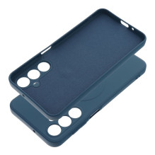 Silikoninis dėklas, skirtas „Samsung A16 5G / A16 4G“, suderinamas su „MagSafe“, mėlynas