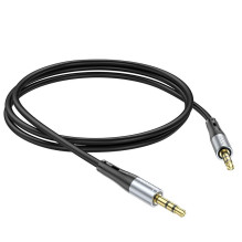 Kabelis AUX lizdas 3,5 mm į 3,5 mm lizdą Hoco 1 m UPA22 juodas Kabelis AUX lizdas 3,5 mm į 3,5 mm lizdą Hoco 1 m UPA22 juodas