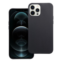 iPhone 12 PRO MAX dėklas, matinės juodos spalvos