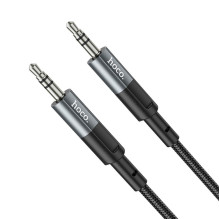 Cable AUX Jack 3,5 mm to Jack 3,5 mm Hoco 1 m UPA23 metal gray