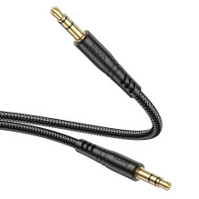 Kabelis AUX lizdas 3,5 mm į 3,5 mm lizdą Hoco 1 m UPA24 juodas Kabelis AUX lizdas 3,5 mm į 3,5 mm lizdą Hoco 1 m UPA24 juodas