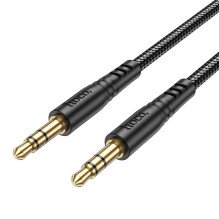 Kabelis AUX lizdas 3,5 mm į 3,5 mm lizdą Hoco 1 m UPA24 juodas Kabelis AUX lizdas 3,5 mm į 3,5 mm lizdą Hoco 1 m UPA24 juodas