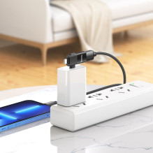 Adapter OTG 2in1 USB C / Lightning to USB A Hoco UA17 black