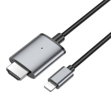 Cable Lightning to HDMI Hoco 1080p 2 m UA27 metal gray Cable Lightning to HDMI Hoco 1080p 2 m UA27 metal gray