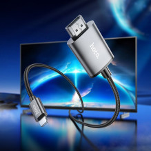 Cable Lightning to HDMI Hoco 1080p 2 m UA27 metal gray Cable Lightning to HDMI Hoco 1080p 2 m UA27 metal gray