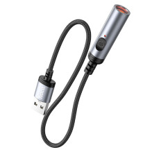Adapteris USB A į cigarečių žiebtuvėlio jungtį Hoco 0,3 m UA30 juodas Adapteris USB A į cigarečių žiebtuvėlio jungtį Hoco 0,3 m UA30 juodas