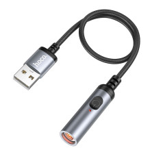 Adapteris USB A į cigarečių žiebtuvėlio jungtį Hoco 0,3 m UA30 juodas Adapteris USB A į cigarečių žiebtuvėlio jungtį Hoco 0,3 m UA30 juodas