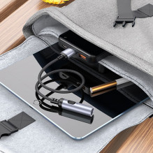 Adapter USB A to cigarette lighter Hoco 0,3 m UA30 black