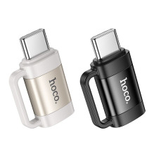 Adapter OTG USB C to Lightning Hoco 3A UA31E black Adapter OTG USB C to Lightning Hoco 3A UA31E black