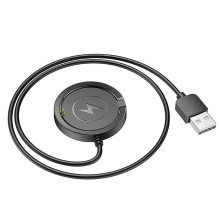 Charging cable for smartwatch Hoco 0,6 m Y22 black