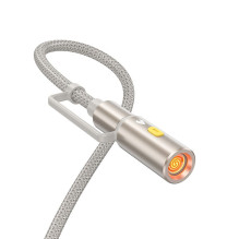 Laidas „viskas viename“ USB A / USB C į USB C / cigarečių žiebtuvėlio jungtis Hoco 3A 60W 1,2 m U138 pilkas