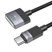 USB C laidas į Mag3 Hoco 5A 140W magnetinis 1,8 m U141 juodas