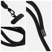 SWING (8mm) Phone lanyard, Phone pendant with adjustable length / cord length 165cm (max 82.5cm in the loop) / on the sh