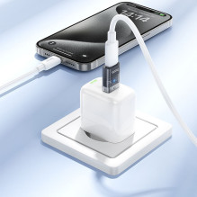 Adapteris USB A į USB C Hoco UA36C, skaidrus, juodas Adapteris USB A į USB C Hoco UA36C, skaidrus, juodas