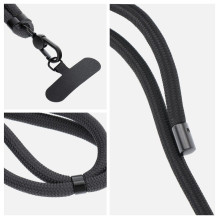 SWING (8mm) Phone lanyard, Phone pendant with adjustable length / cord length 165cm (max 82.5cm in the loop) / on the sh