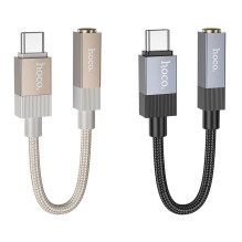 Adapteris AUX USB C (vyras) - Jack 3,5 mm (lizdas) Hoco UPA32C auksinis Adapteris AUX USB C (vyras) - Jack 3,5 mm (lizdas) Hoco UPA32C auksinis