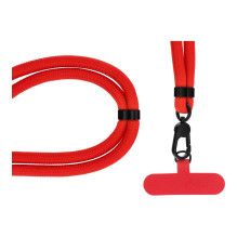 SWING (8mm) Phone lanyard, Phone pendant with adjustable length / cord length 165cm (max 82.5cm in the loop) / on the sh