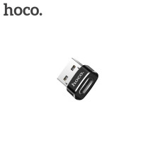 Adapteris OTG USB A į USB C Hoco UA6 juodas