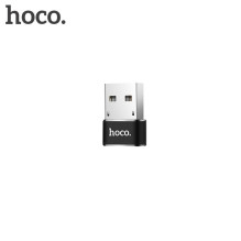 Adapteris OTG USB A į USB C Hoco UA6 juodas