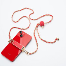 Chain / Rope with holder GLAMOUR fit all models 80mm max width RED Chain / Rope with holder GLAMOUR fit all models 80mm max width RED