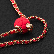 Chain / Rope with holder GLAMOUR fit all models 80mm max width RED Chain / Rope with holder GLAMOUR fit all models 80mm max width RED