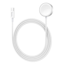 Wireless charger Hoco 2,5W USB C compatible with Apple Watch and Samsung Watch CW59 white