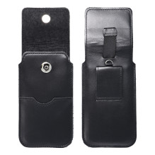 ROYAL - Leather universal flap pocket / black - Size 2XL - IPHONE 6 PLUS / SAMSUNG A52 / XIAOMI REDMI NOTE 10 ROYAL - Leather universal flap pocket / black - Size 2XL - IPHONE 6 PLUS / SAMSUNG A52 / XIAOMI REDMI NOTE 10