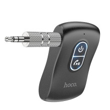 Automobilinis „Bluetooth“ siųstuvas „Hoco E73 PRO“ juodas, 3,5 mm jungtimi