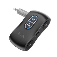 Automobilinis „Bluetooth“ siųstuvas „Hoco E73 PRO“ juodas, 3,5 mm jungtimi