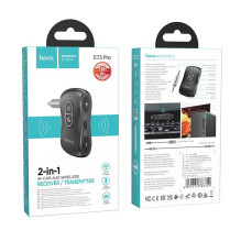 Automobilinis „Bluetooth“ siųstuvas „Hoco E73 PRO“ juodas, 3,5 mm jungtimi