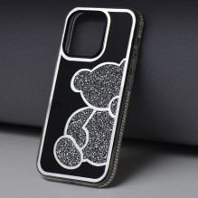 Case for iPhone 16 Teddy Bear silver