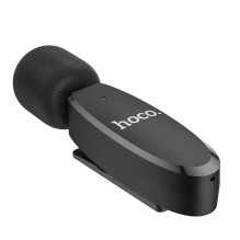 Wireless lavalier microphone USB C Hoco L15 black