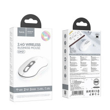 Belaidė pelė Hoco 2,4G 1600 dpi GM21 balta