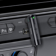 Belaidis automobilio imtuvas Hoco AUX E53 juodas