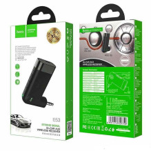 Wireless car receiver Hoco AUX E53 black