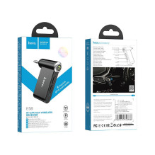 Belaidis automobilio imtuvas Hoco AUX Bluetooth lizdas 3,5 mm E58 juodas