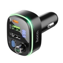 Car transmitter bluetooth Hoco 2 x USB A + USB C QC3.0 PD 20W E62 black