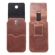 ROYAL Crazy Horse - Leather universal flap pocket / brown - Size XL - IPHONE 11 / 12 / 13 / SAMSUNG S7 EDGE ROYAL Crazy Horse - Leather universal flap pocket / brown - Size XL - IPHONE 11 / 12 / 13 / SAMSUNG S7 EDGE