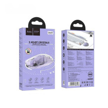 Belaidė pelė Hoco 2,4G 1600 dpi GM29 romantiška violetinė